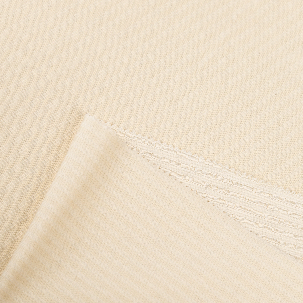 Italian Fleece Jacquard 70%CO Org 16%PES Recic 14%WO Org